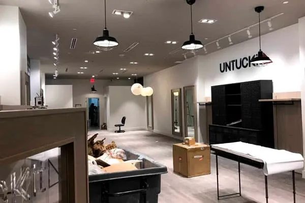 Commercial interior after painting