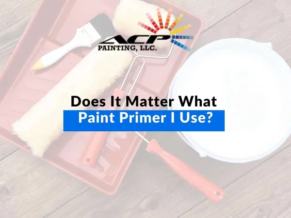 Does It Matter What Paint Primer I Use?