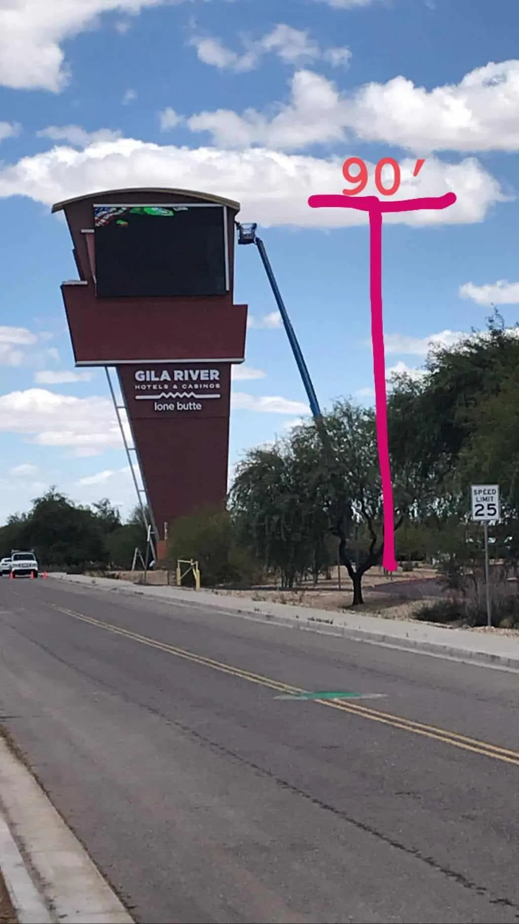 Freshly painted commercial interior wall in Arizona