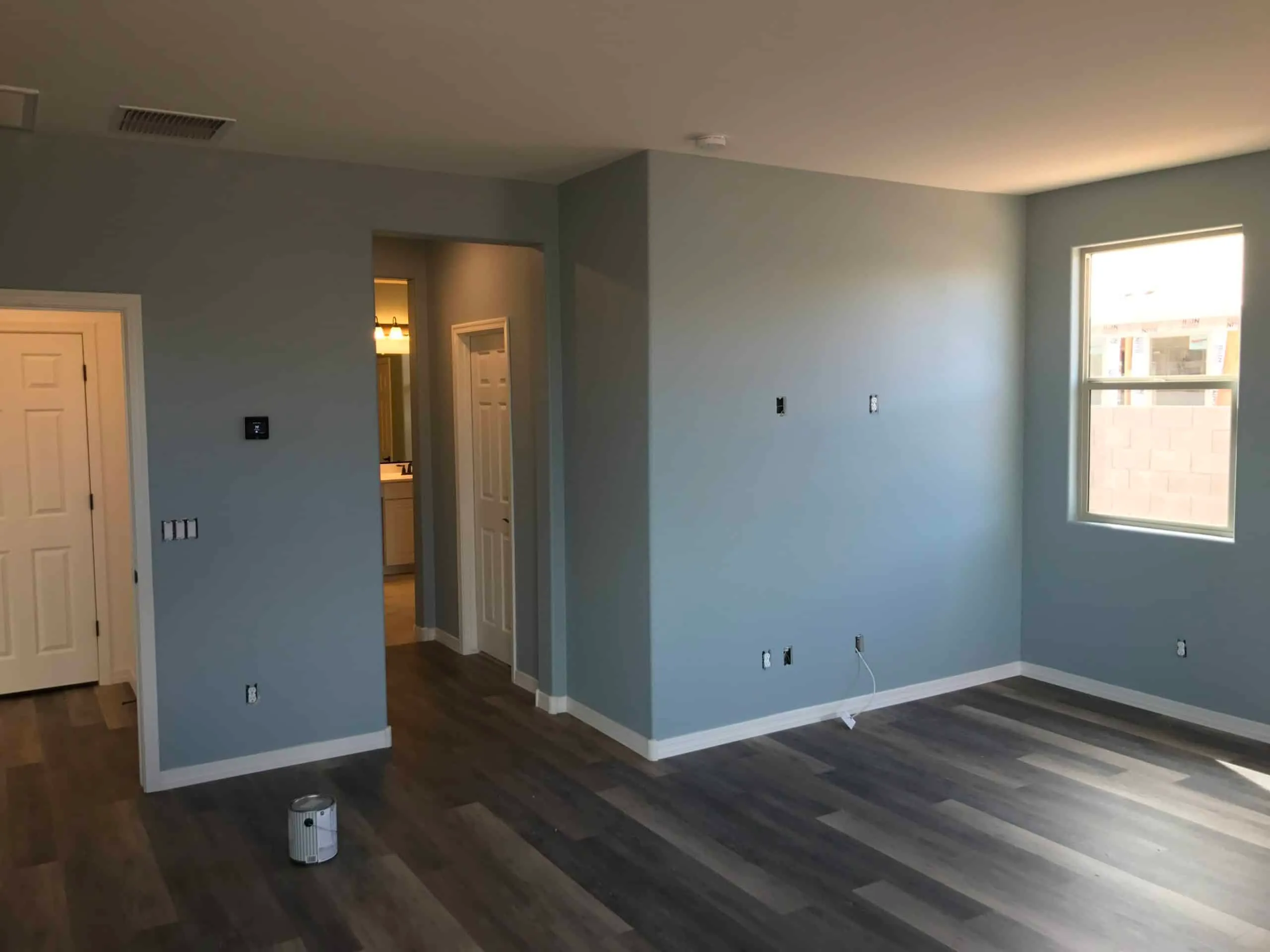 Interior painting services in a bright living space