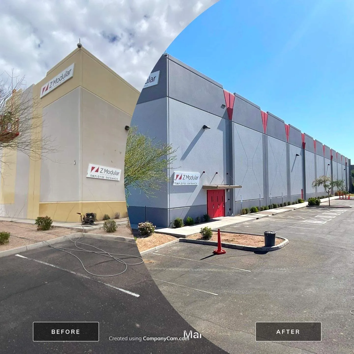 Freshly painted commercial property by ACP Painting