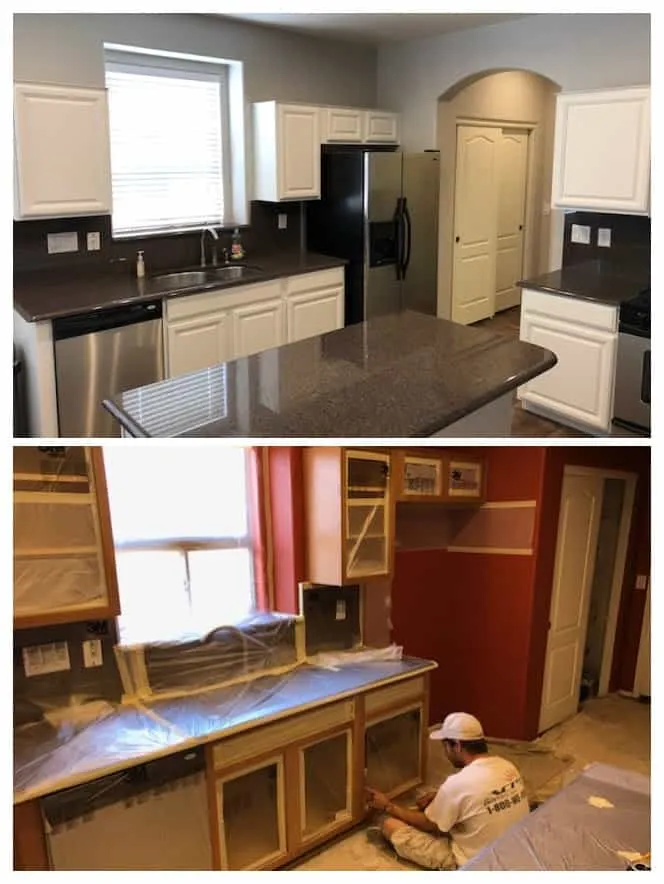 cabinet protection before painting