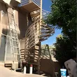 Electrostatic Painting Metal Spiral Stairs