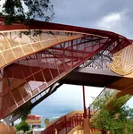 Commercial painting services on a metal structure
