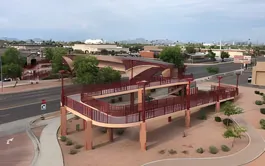 Metal painting services on a bridge
