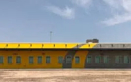 Commercial painting services on an exterior wall
