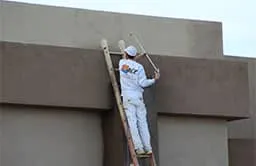Commercial painting services on an exterior