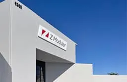 Commercial painting services on a building exterior