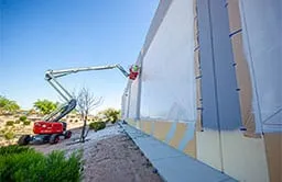 Commercial painting services on an exterior