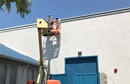 Commercial painting services on an exterior