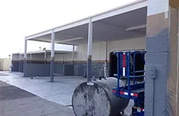 Commercial painting services on an exterior