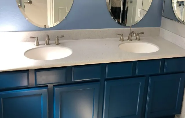 Refresh your old or worn bathroom cabinets with resurfacing in Queen Creek